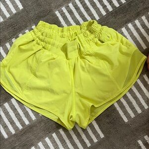 Lululemon Athletica Vibrant Yellow Athletic Shorts
